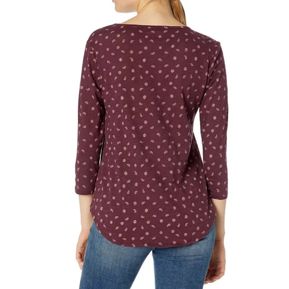 Lucky Brand Matchbox Paisley Print Tee - Picture 2 of 2